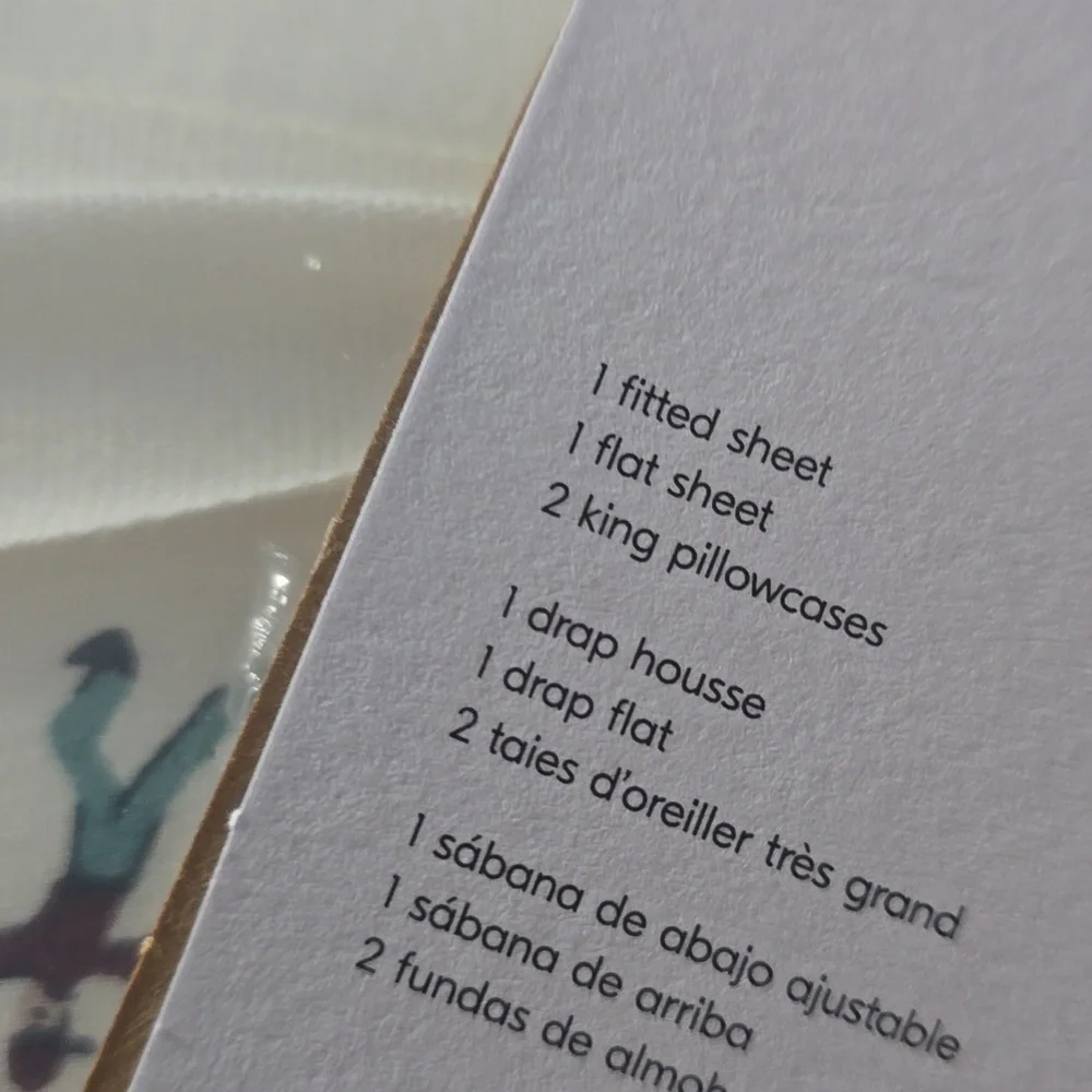 ❤️BUY 2 GET 1 FREE  West Elm Cotton Percale Skiers Sheet Set, King, White, $169